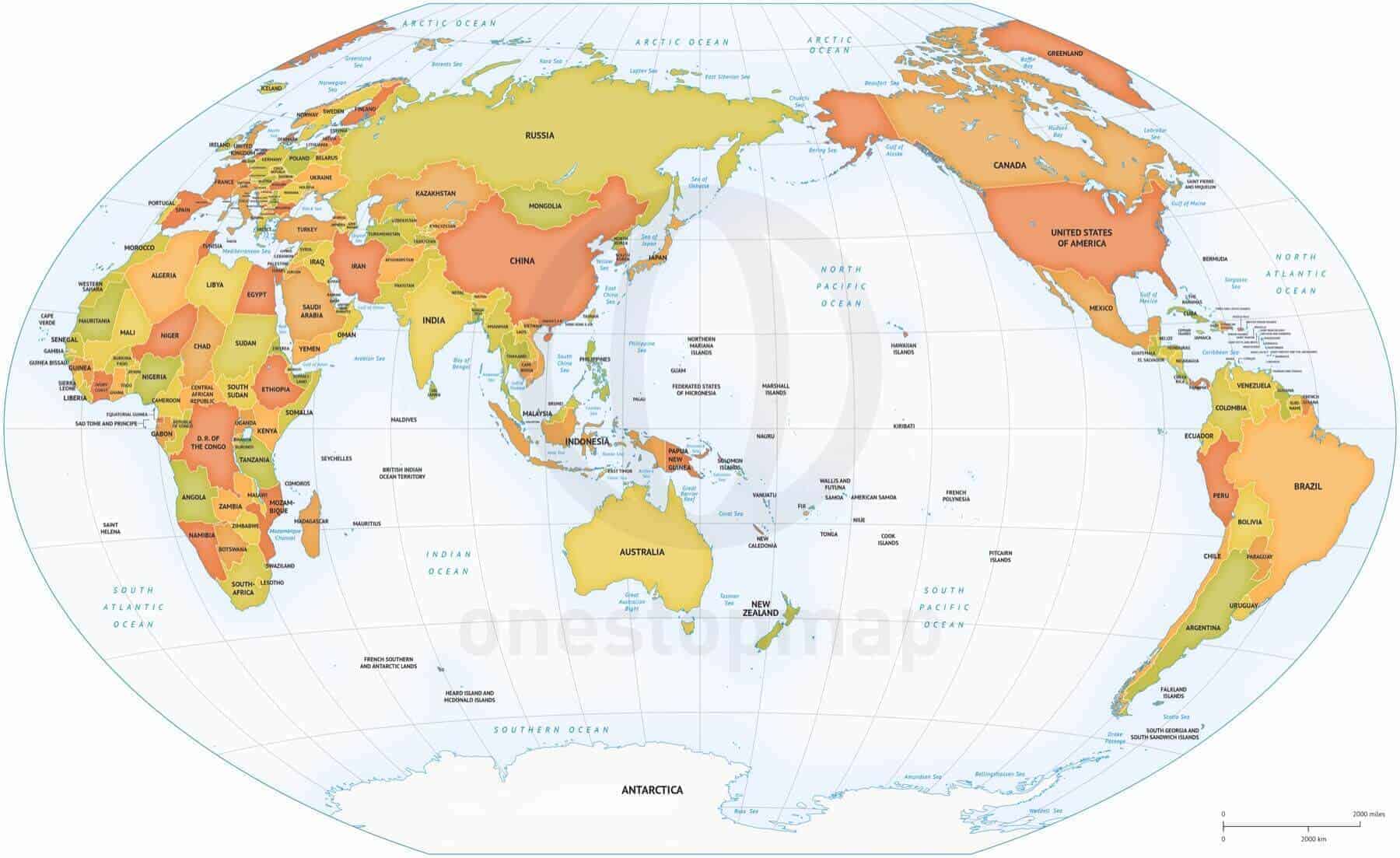 Vector Map World Asia Australia One Stop Map