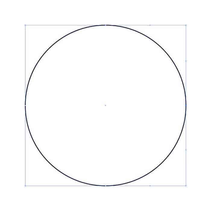 Draw a circle and select it