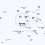 Vector map of Marshall Islands political