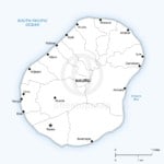 Vector map of Nauru political