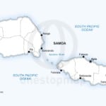 Vector map of Samoa political