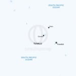Vector map of Tuvalu political