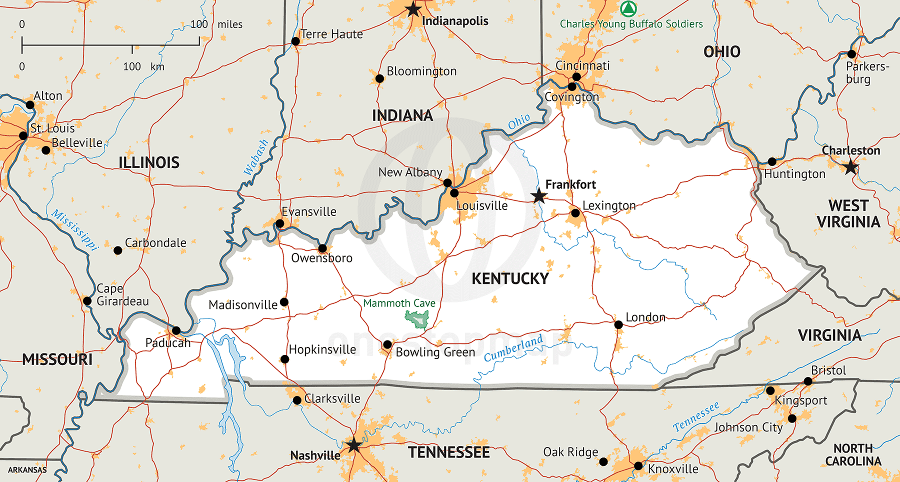 printable-kentucky-map