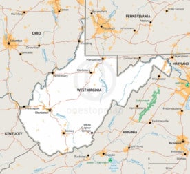 Vector map Onancock Virginia PDF