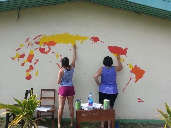 World Map mural - work in progress